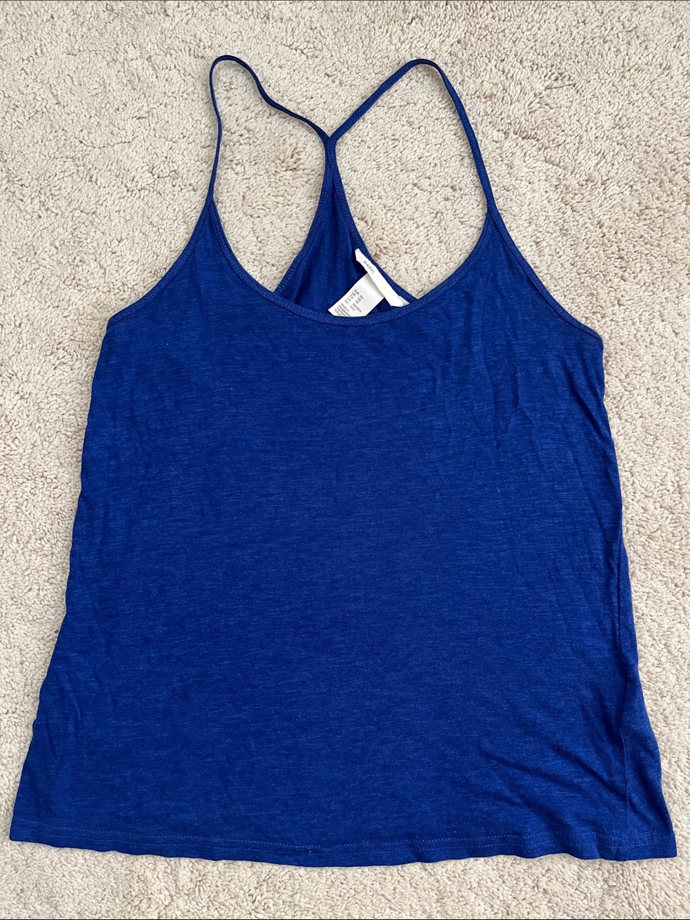 H&M Blue Racerback Tank Top